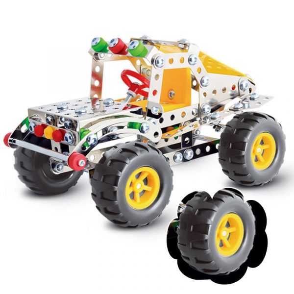 213pcs Steel Block Toys Kids Car Toys SUV Power Vehicles Baby Boys Super Car For Children Gift Toys (SUV)