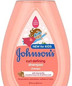 Johnson's Curl-Defining Tear-Free Kids' Shampoo with Shea Butter, 13.6 Fl. Oz